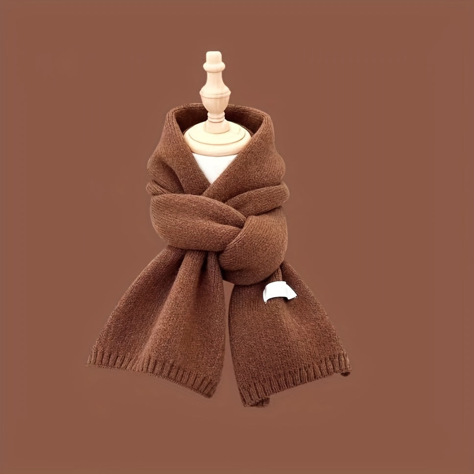 1pc Thick Knit Scarf for Men - Soft, Warm, and Stylish Winter Accessory - Perfect Holiday Gift for Him, Cozy and Comfortable