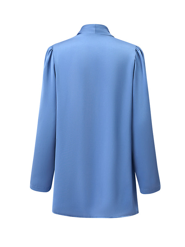 xakxx Long Sleeves Loose Solid Color Collarless Outerwear