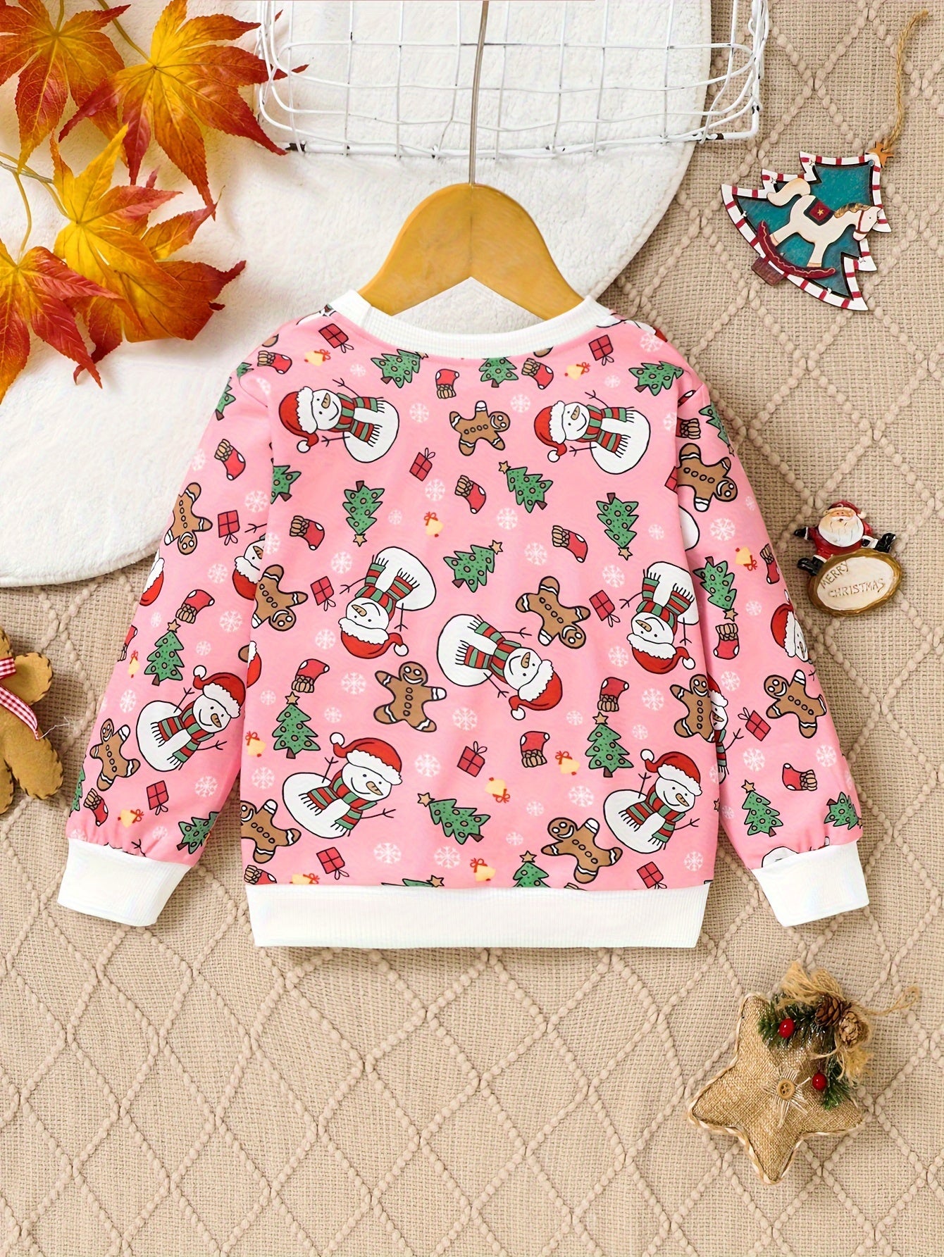 Adorable Cartoon Print Long Sleeve Pullover Sweatshirt for Toddler Girls - Soft, Cozy, and Casual Everyday Wear for Fall and Spring Seasons - Perfect for Little Princesses