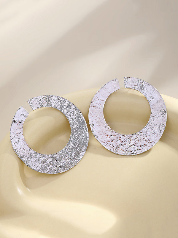 xakxx Geometric Hollow Solid Color Drop Earrings