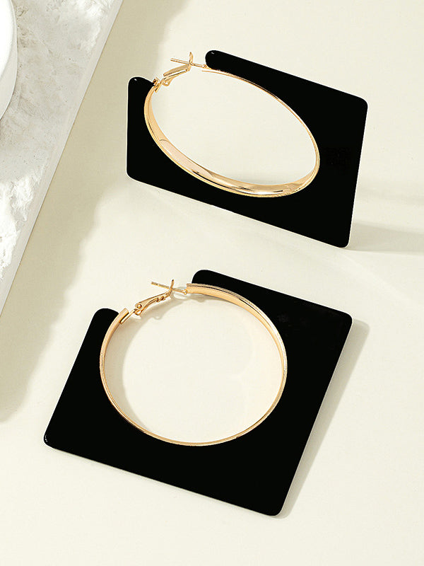 xakxx Normcore Geometric Hollow Drop Earrings
