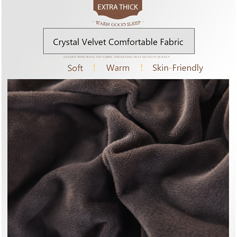 3-Piece Velvet Duvet Cover Set - Soft, Warm, and Skin-Friendly Autumn and Winter Bedding - Luxurious Solid Color Design for Bedroom and Guest Room, Hypoallergenic and Breathable Fabric, Easy Care and Maintenance