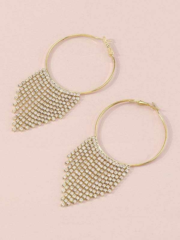 xakxx Geometric Tasseled Earrings Accessories
