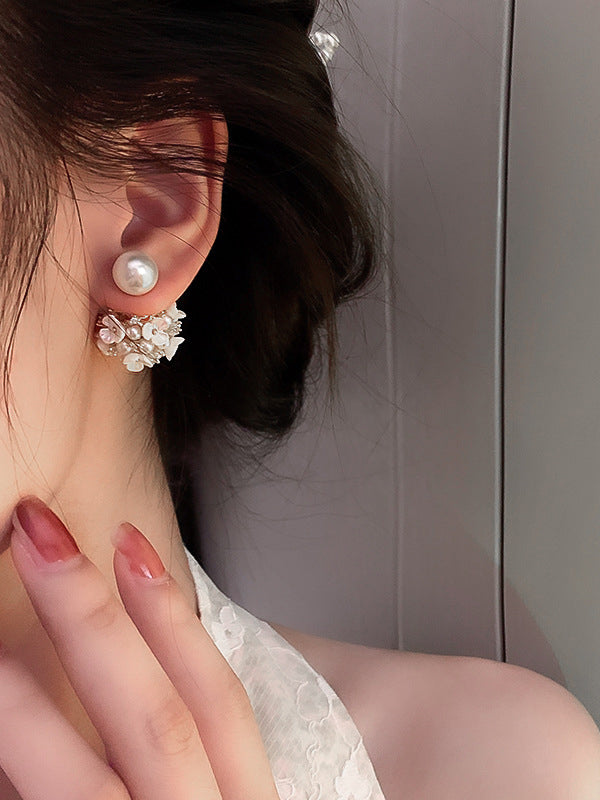 xakxx Original Zircon Beads Flower Earrings