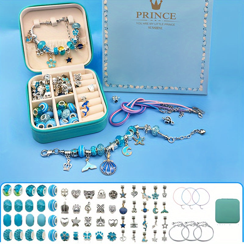 1set Christmas Gift Box Series Set, Creative Children's DIY Bracelet Jewelry, Family Christmas Gift For Friends