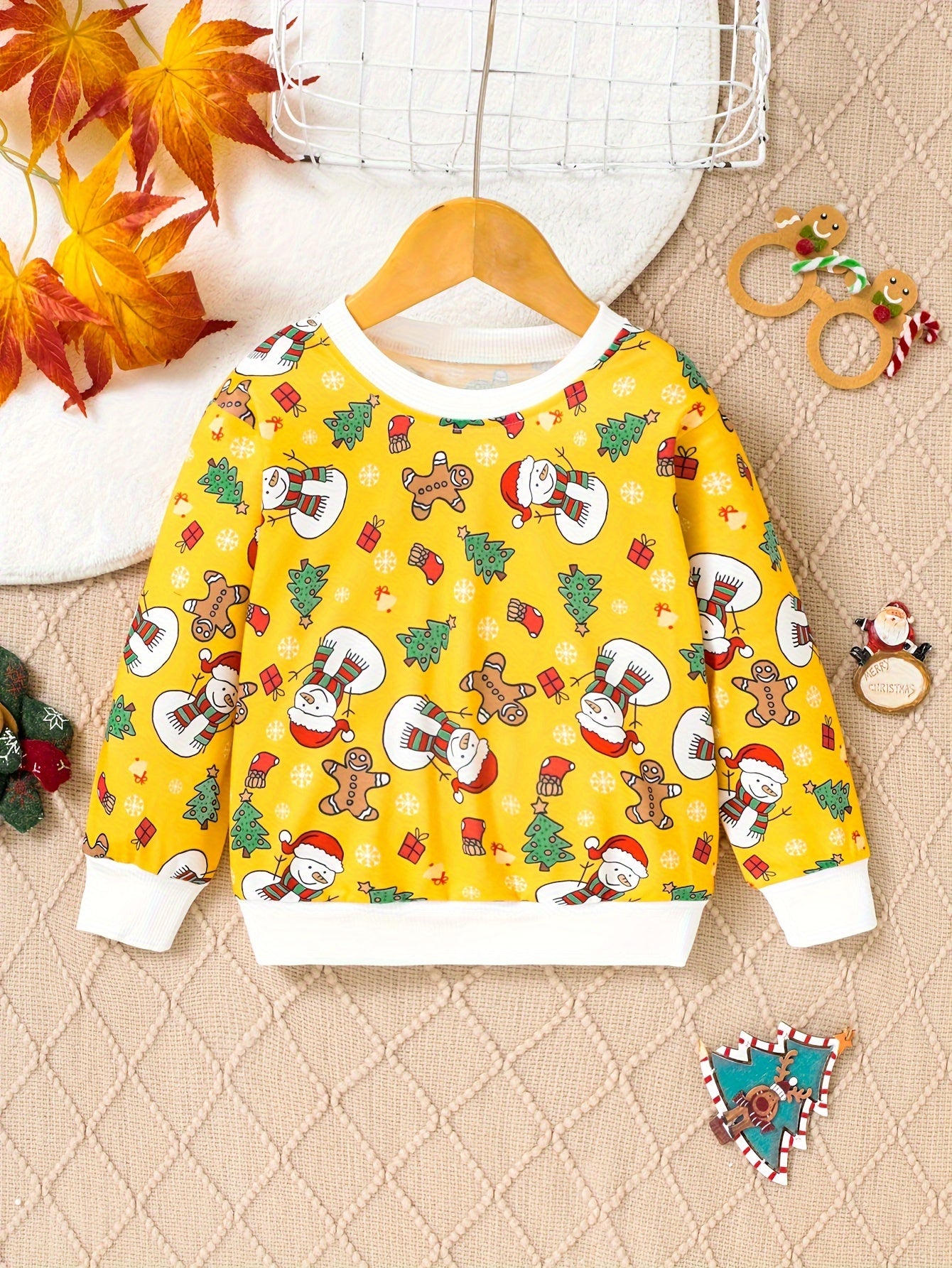 Adorable Cartoon Print Long Sleeve Pullover Sweatshirt for Toddler Girls - Soft, Cozy, and Casual Everyday Wear for Fall and Spring Seasons - Perfect for Little Princesses