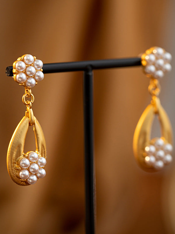 xakxx Chains Flower Shape Earrings Accessories