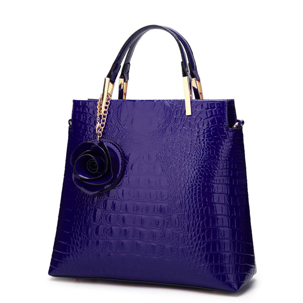 2025 retro women's bags New independent station handbag crossbody shoulder women's bag crocodile pattern styling bag