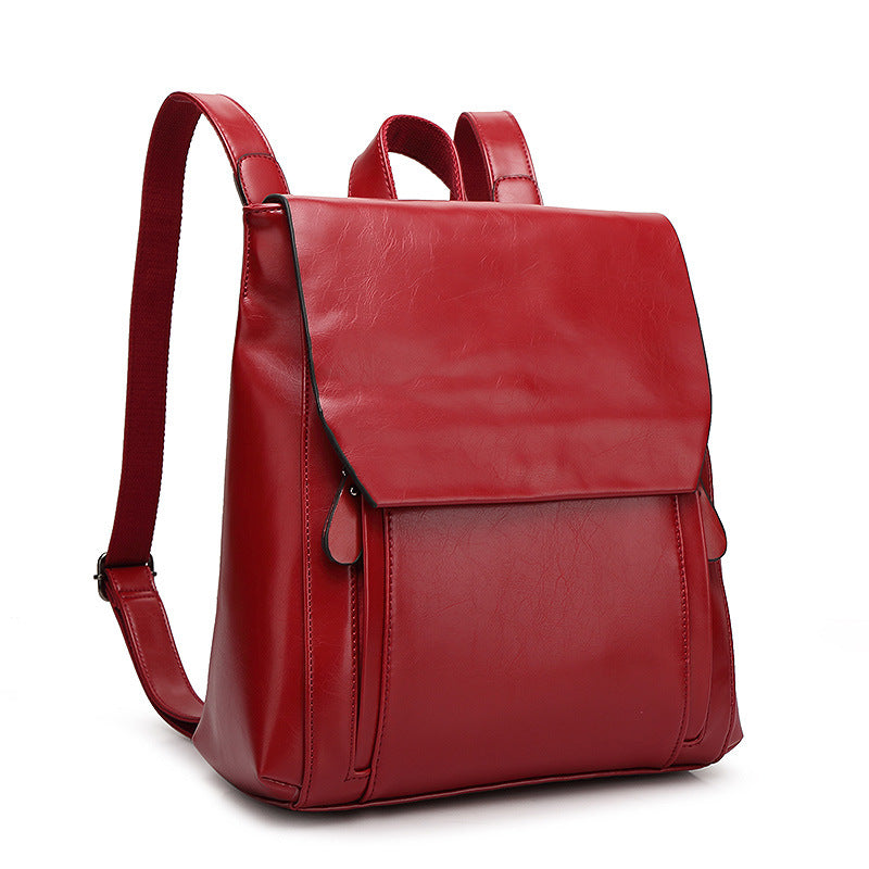 2025 Backpack Casual fashion women's summer new New student travel backpack women's PU book bag Guangzhou luggage