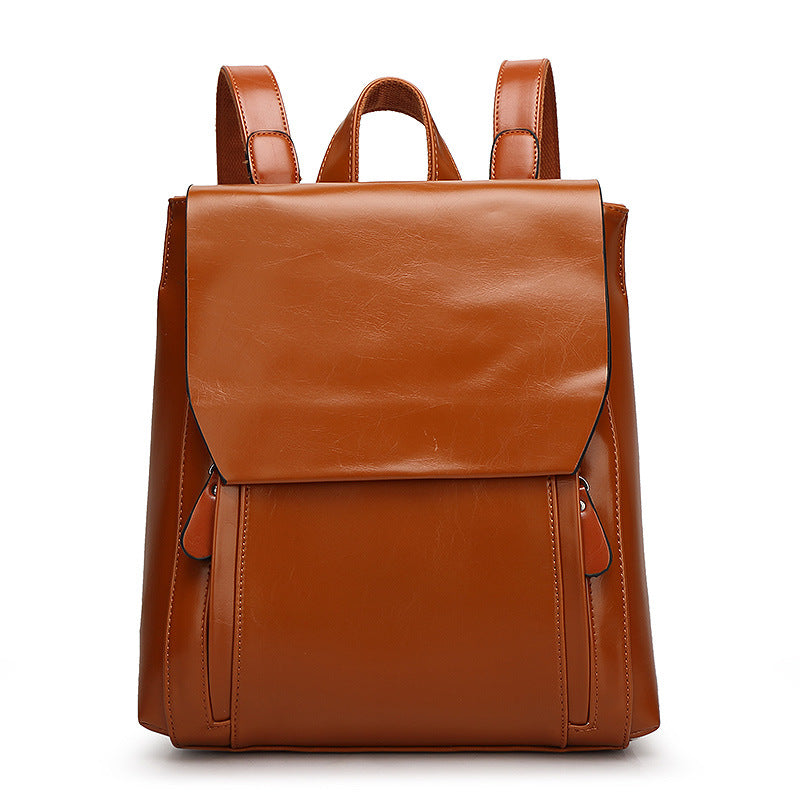 2025 Backpack Casual fashion women's summer new New student travel backpack women's PU book bag Guangzhou luggage