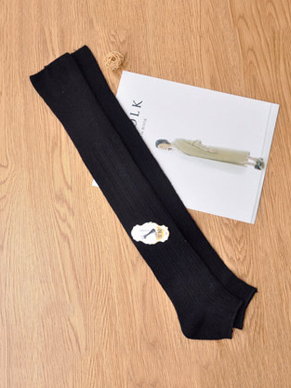xakxx Casual Skinny Keep Warm Solid Color Leg Warmers Accessories