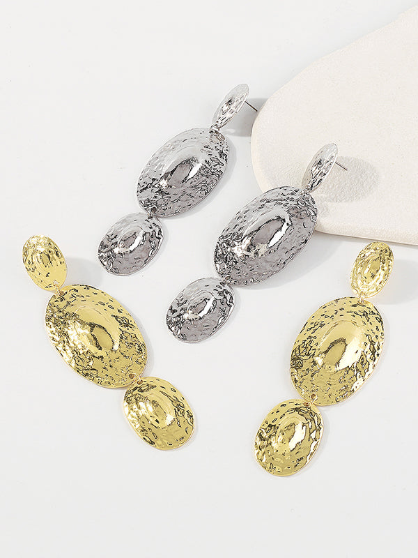xakxx Geometric Solid Color Drop Earrings