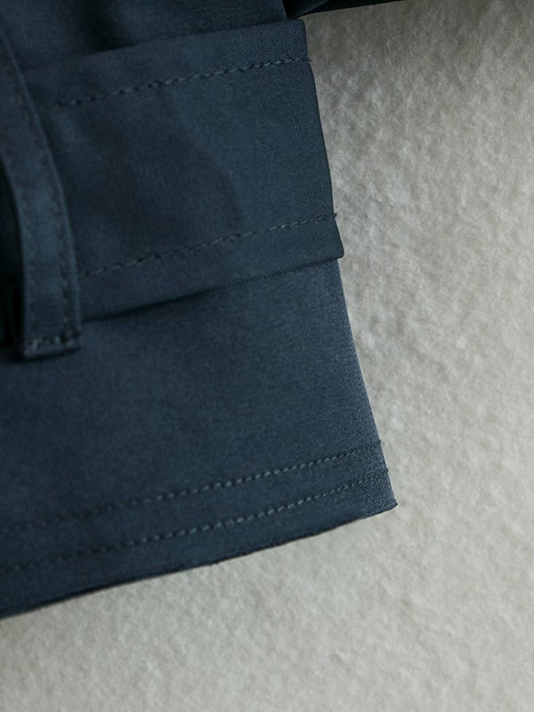 xakxx Long Sleeves Loose Split-Joint Lapel Jackets