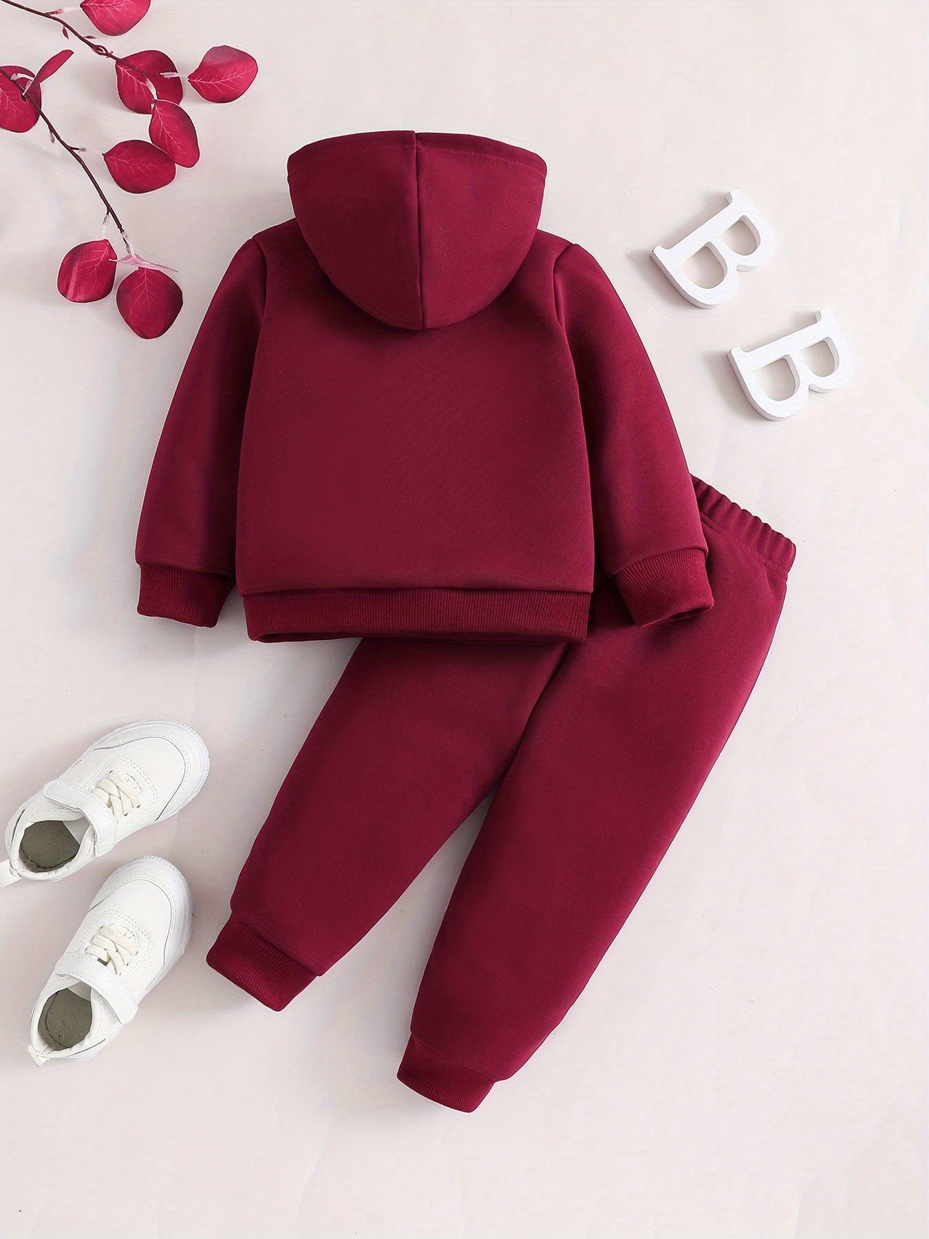 Infant Baby Fashion Long Sleeve Hooded Sweatshirt Set Cartoon Toy Car Christmas Tree Print Baby Boy Trousers Set