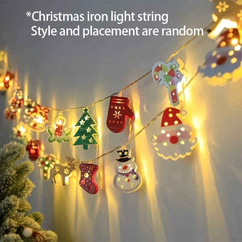 Perfect for Indoor Holiday Decorations LED Christmas Lights String - Charming Santa Claus, Snowman, etc - Parties and Bedroom Ambiance