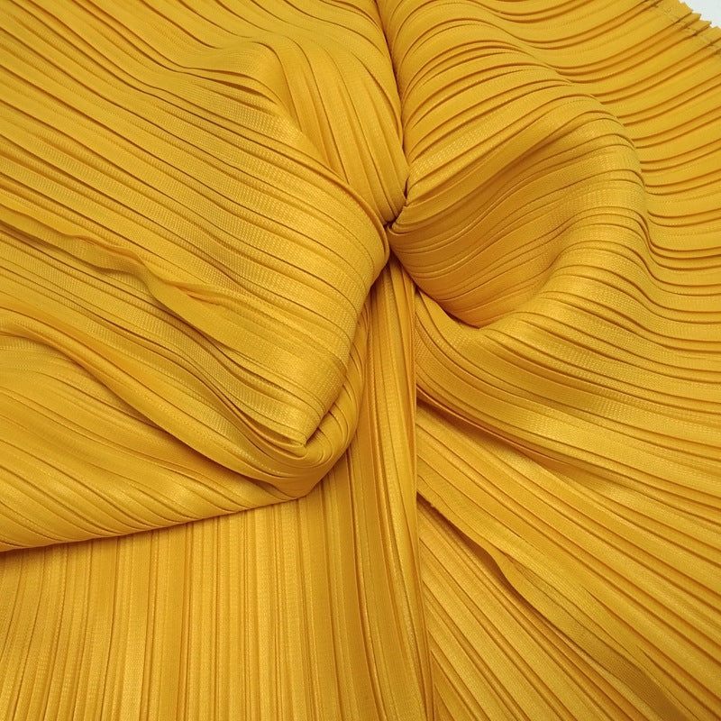 2025 Summer new product temperament Sanzhai skirt casual pleated slim fit long high elastic pleated hip skirt one step skirt