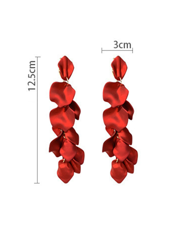 xakxx Stylish Tasseled Acrylic Earrings Accessories