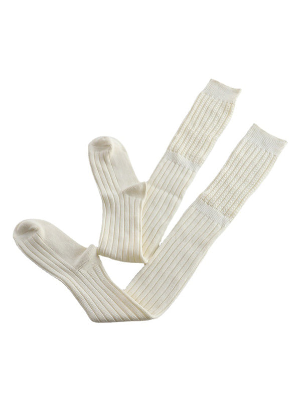 xakxx Casual Solid Color Stockings Accessories
