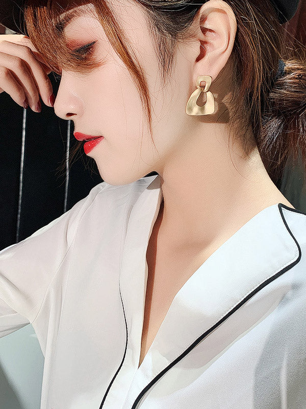 xakxx Chic Irregular Geometry Alloy Earrings