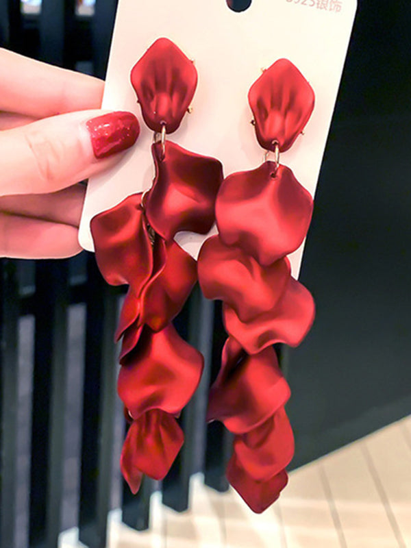 xakxx Stylish Tasseled Acrylic Earrings Accessories