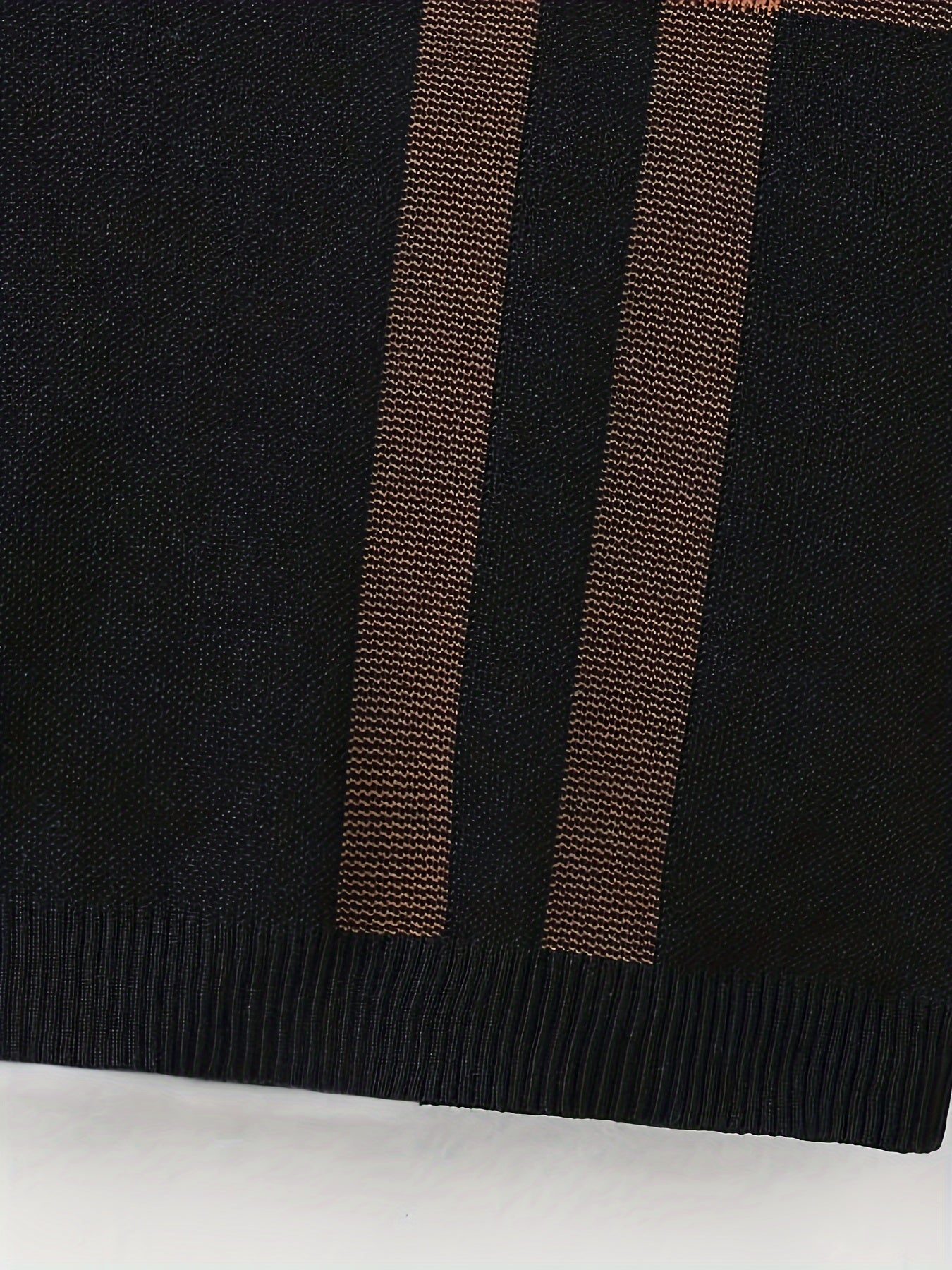 Boys Knit Pullover Sweater - Geometric Pattern, Long Sleeve, Spring/Autumn, Casual Regular Fit