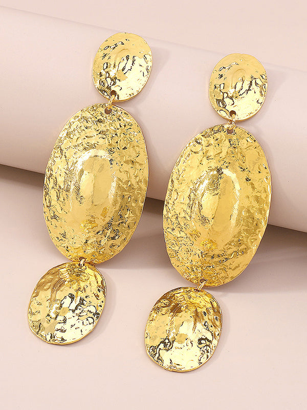 xakxx Geometric Solid Color Drop Earrings