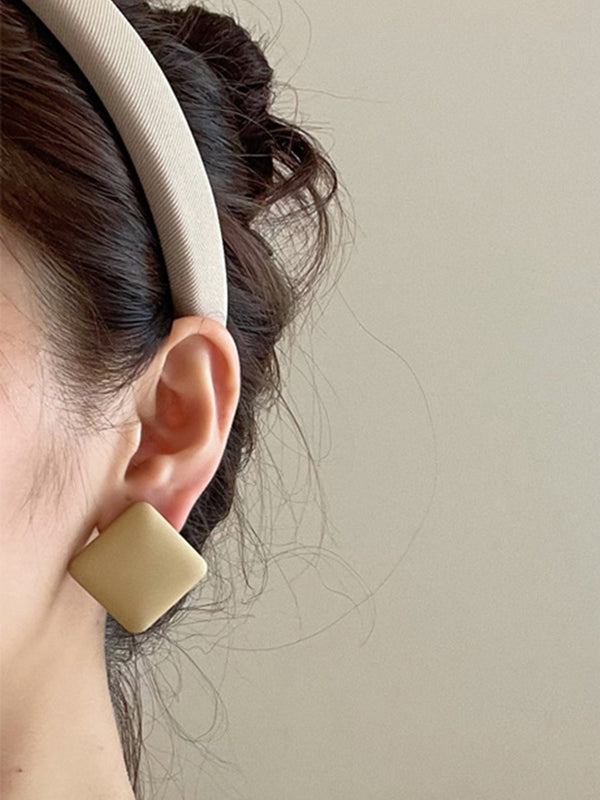 xakxx Simple Casual 4 Colors Geometric Earrings