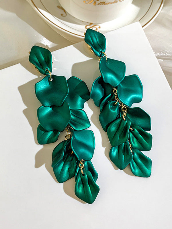 xakxx Stylish Tasseled Acrylic Earrings Accessories
