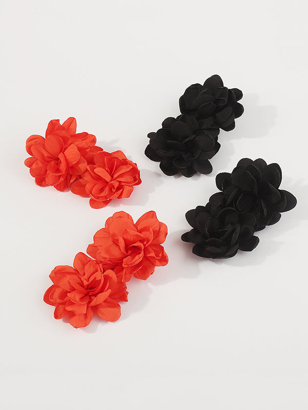 xakxx Three-Dimensional Flower Drop Earrings