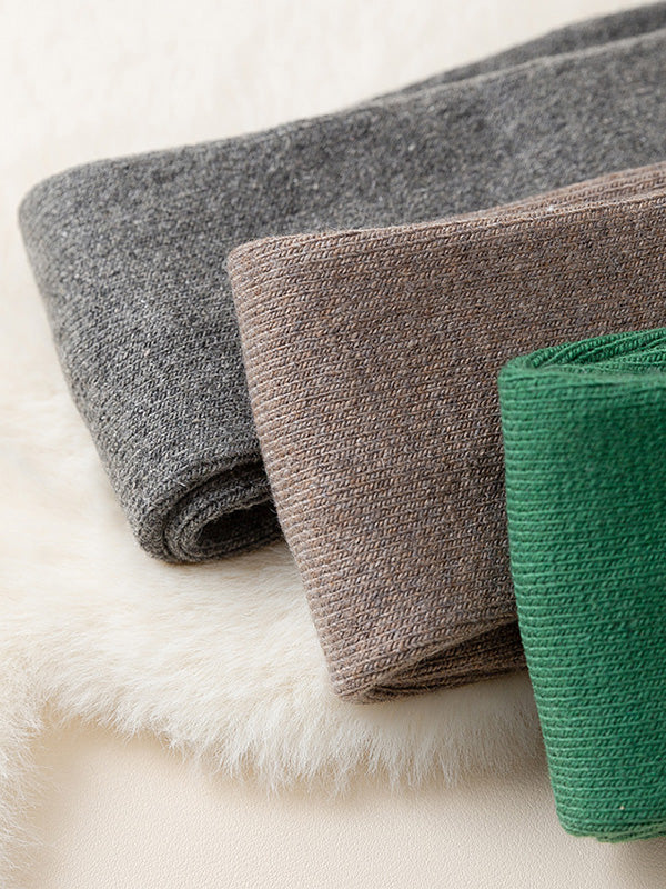 xakxx Wool Solid Color Leg Warmers Accessories