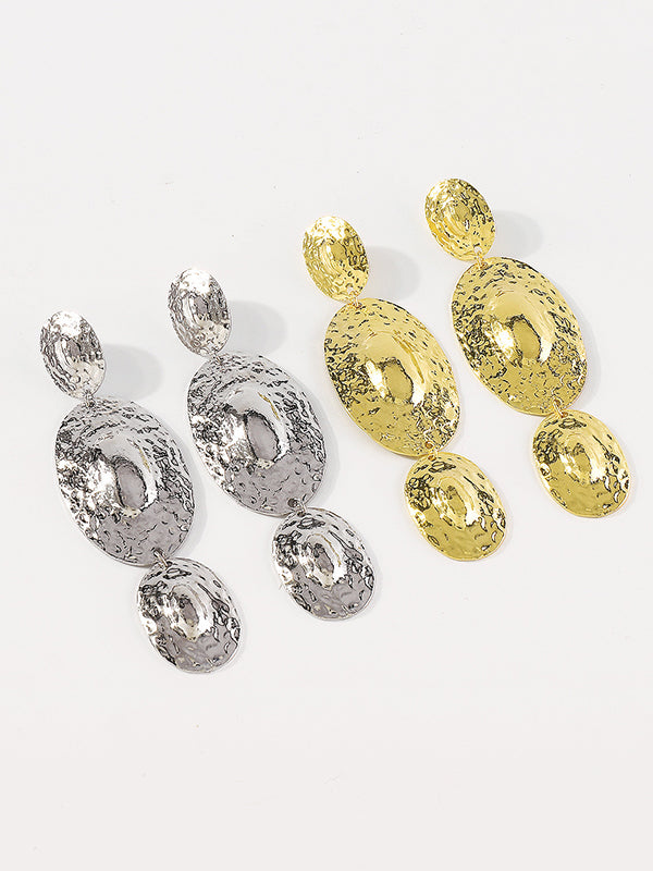 xakxx Geometric Solid Color Drop Earrings