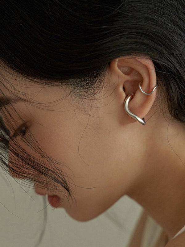 xakxx Simple Chic Solid Color Normcore Earrings