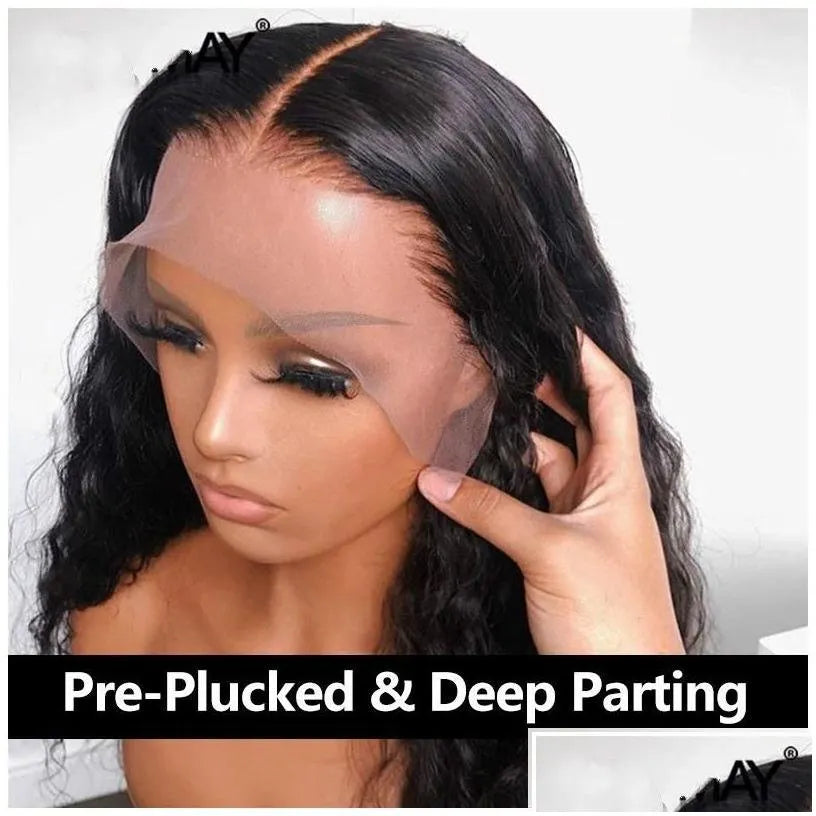 Lace Wigs Loose Curl 250 Density 13X6 Front Human Hair 360 Frontal Wig Brazilian Remy Water Wave 30 Inch Fl You May Drop Delivery Pr Dhvyd