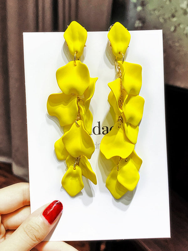 xakxx Stylish Tasseled Acrylic Earrings Accessories
