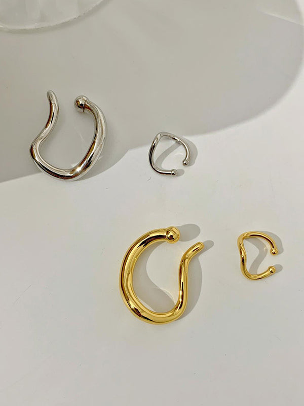 xakxx Simple Chic Solid Color Normcore Earrings