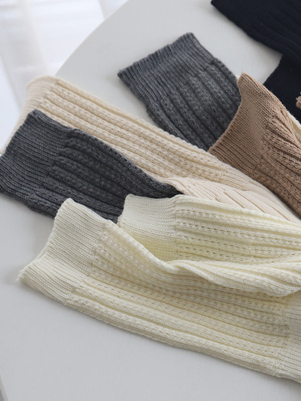 xakxx Casual Solid Color Stockings Accessories