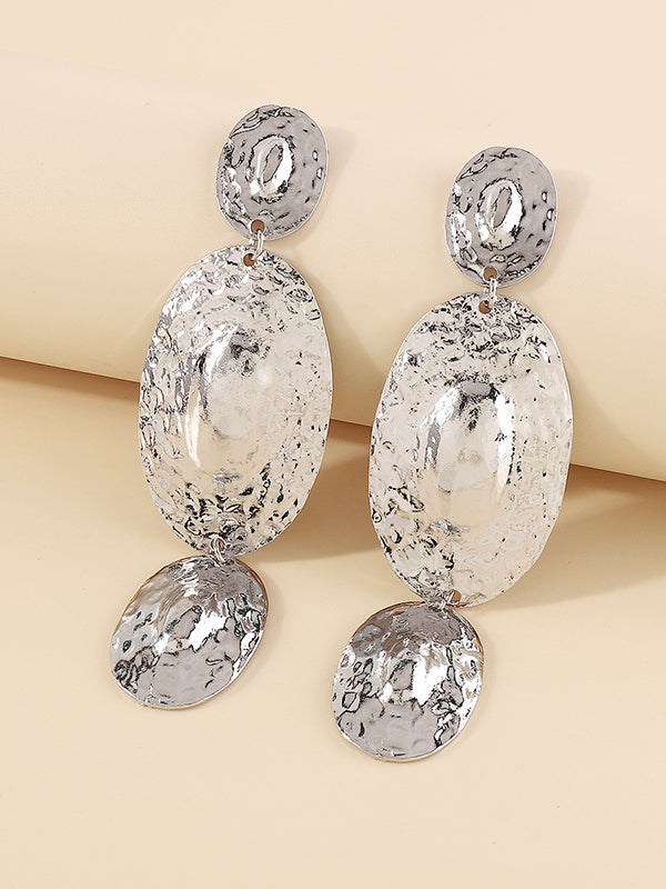 xakxx Geometric Solid Color Drop Earrings