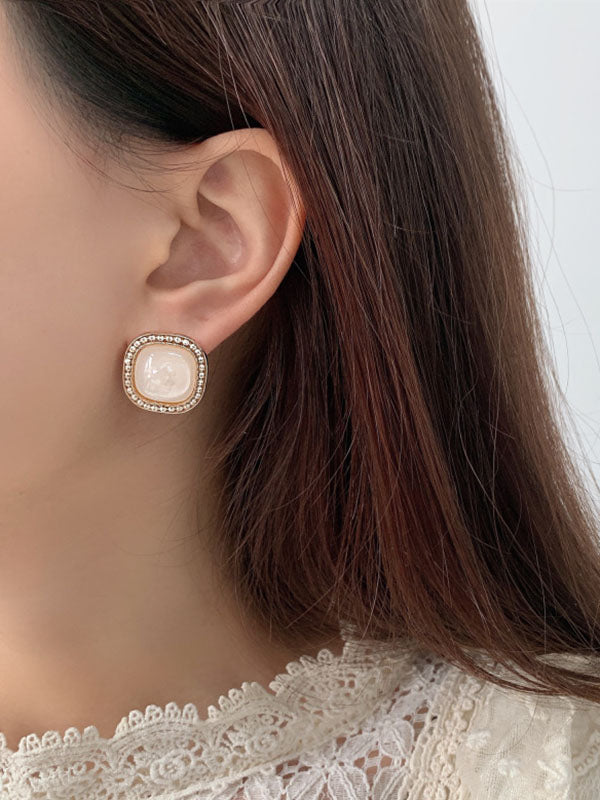 xakxx Shell Geometry Vintage Simple Earrings