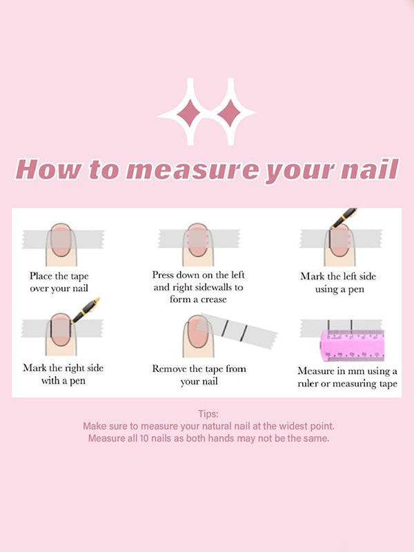 xakxx Detachable Geometric Rhine Stones Press-On Nails