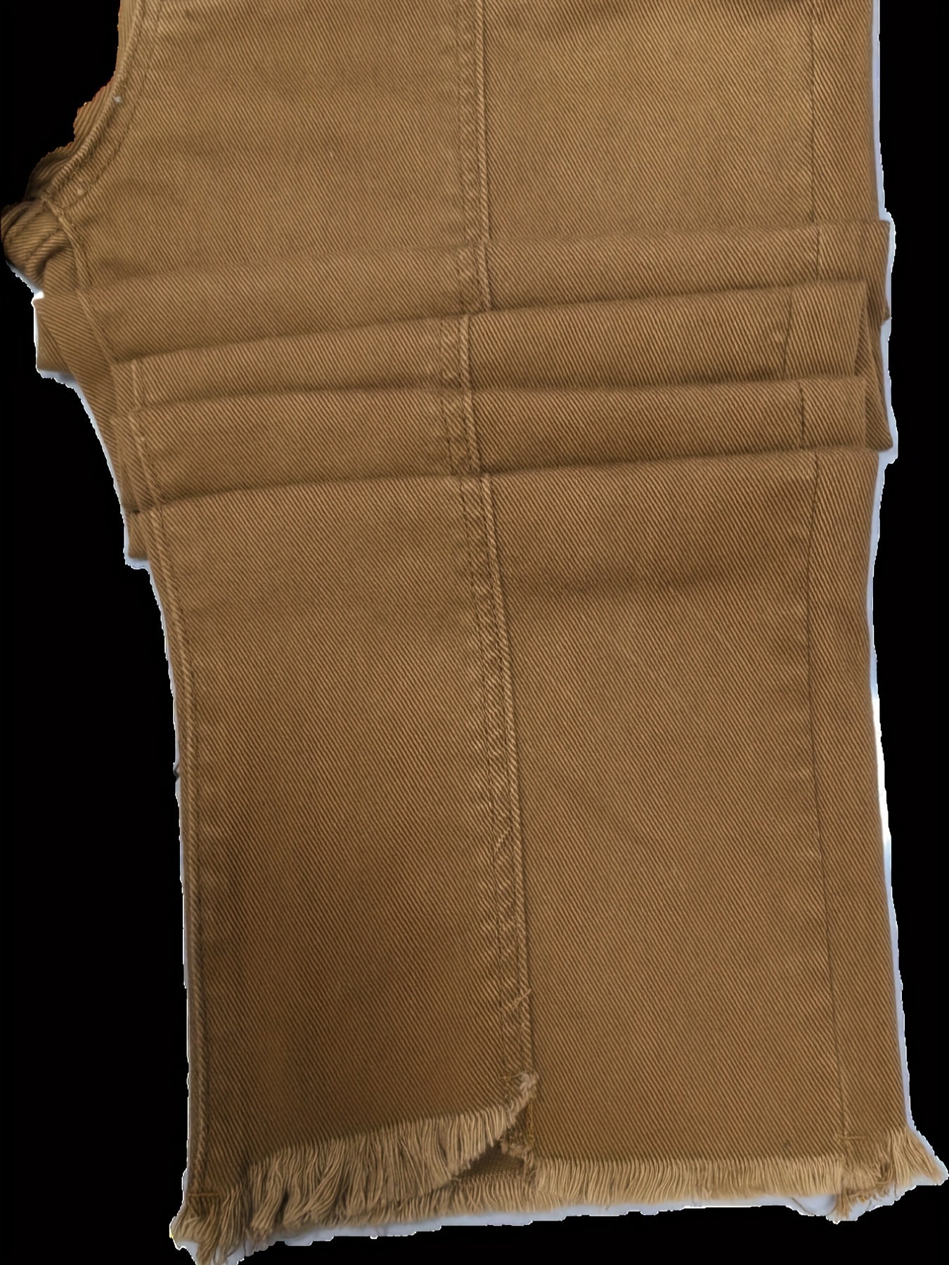 Womens Wide Leg Cropped Denim Pants - Soft Cotton, Slight Stretch, Mid-Rise, Raw Hem, Versatile Solid Color, Side-Stripe Detail, Zip Fly with Button Closure, Perfect for Spring, Summer, and Fall Seasons