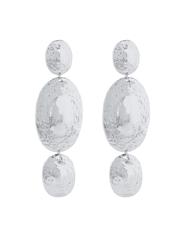 xakxx Geometric Solid Color Drop Earrings