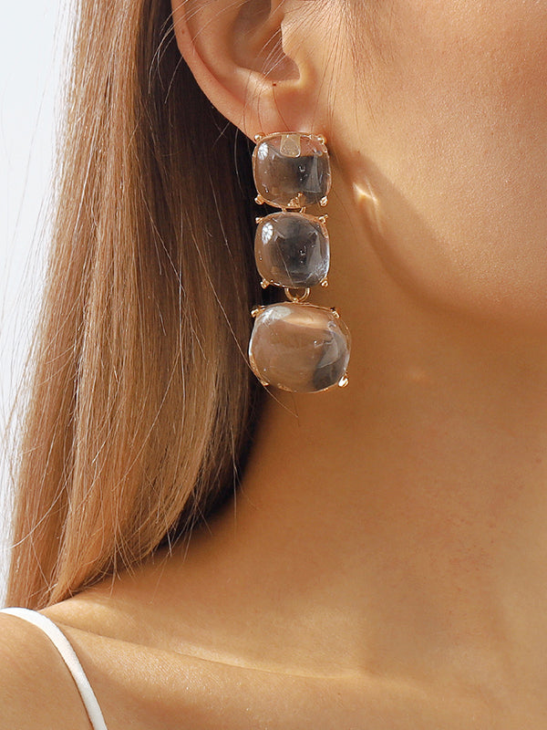 xakxx Geometric Drop Earrings Earrings Accessories