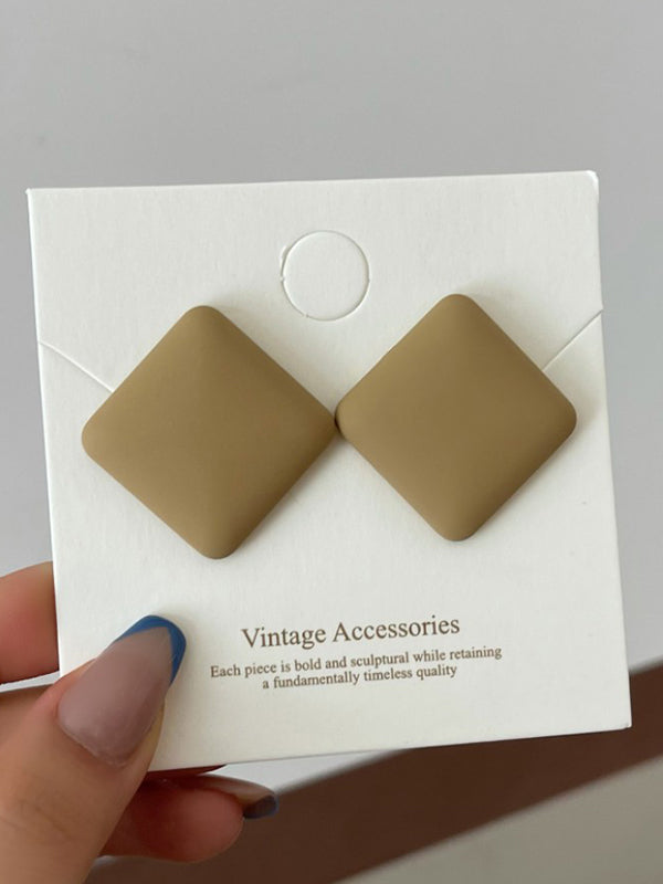 xakxx Simple Casual 4 Colors Geometric Earrings