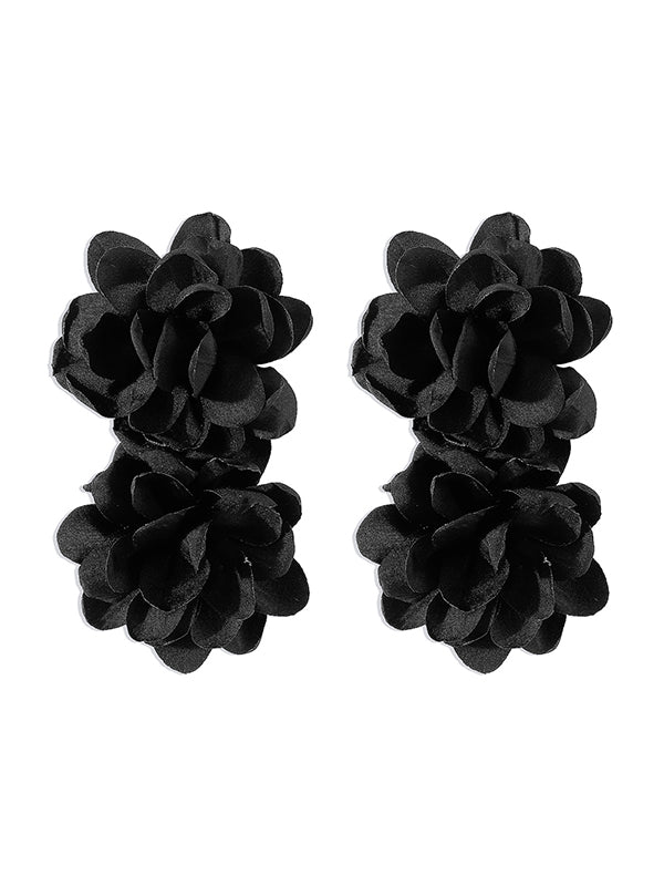 xakxx Three-Dimensional Flower Drop Earrings
