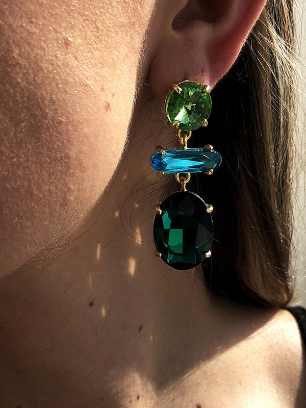 xakxx Original Statement Contrast Color Earrings