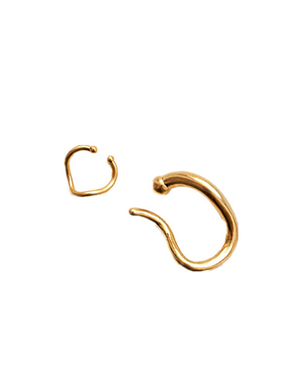 xakxx Simple Chic Solid Color Normcore Earrings