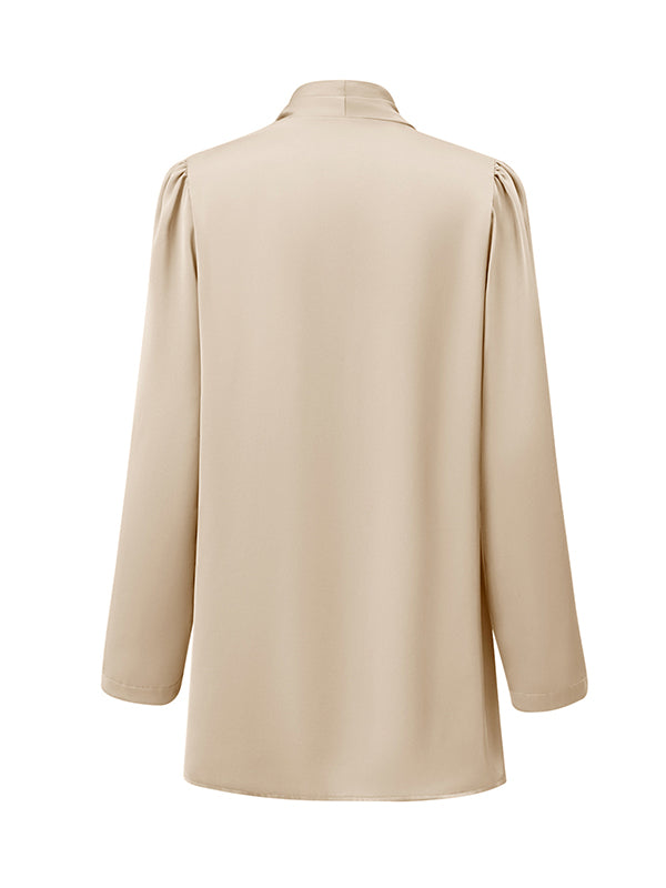 xakxx Long Sleeves Loose Solid Color Collarless Outerwear