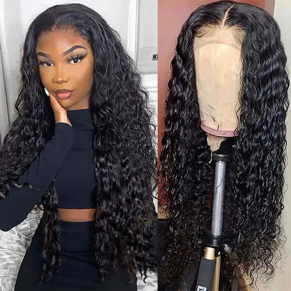 Ishow 10 12 14 16 18 inch 30 32 34 36 38 40inch Human Hair Wigs Yaki Straight Kinky Curly Water Loose Deep Body Lace Front Wig for Women All Ages Natural Color