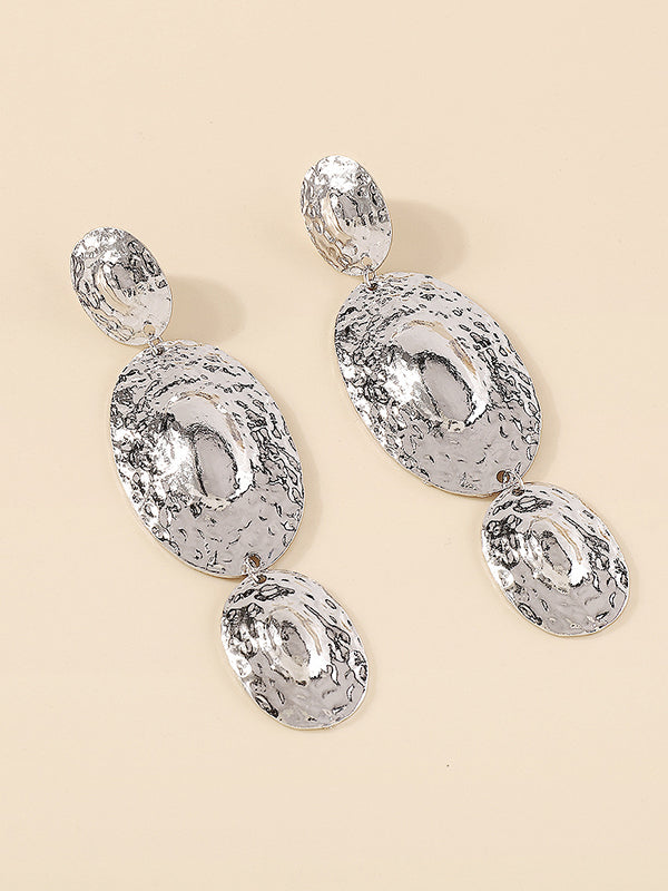 xakxx Geometric Solid Color Drop Earrings