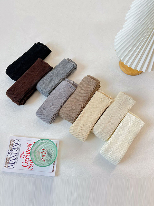 xakxx Casual Solid Color Leg Warmers Accessories